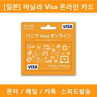 바닐라 Visa 온라인 카드